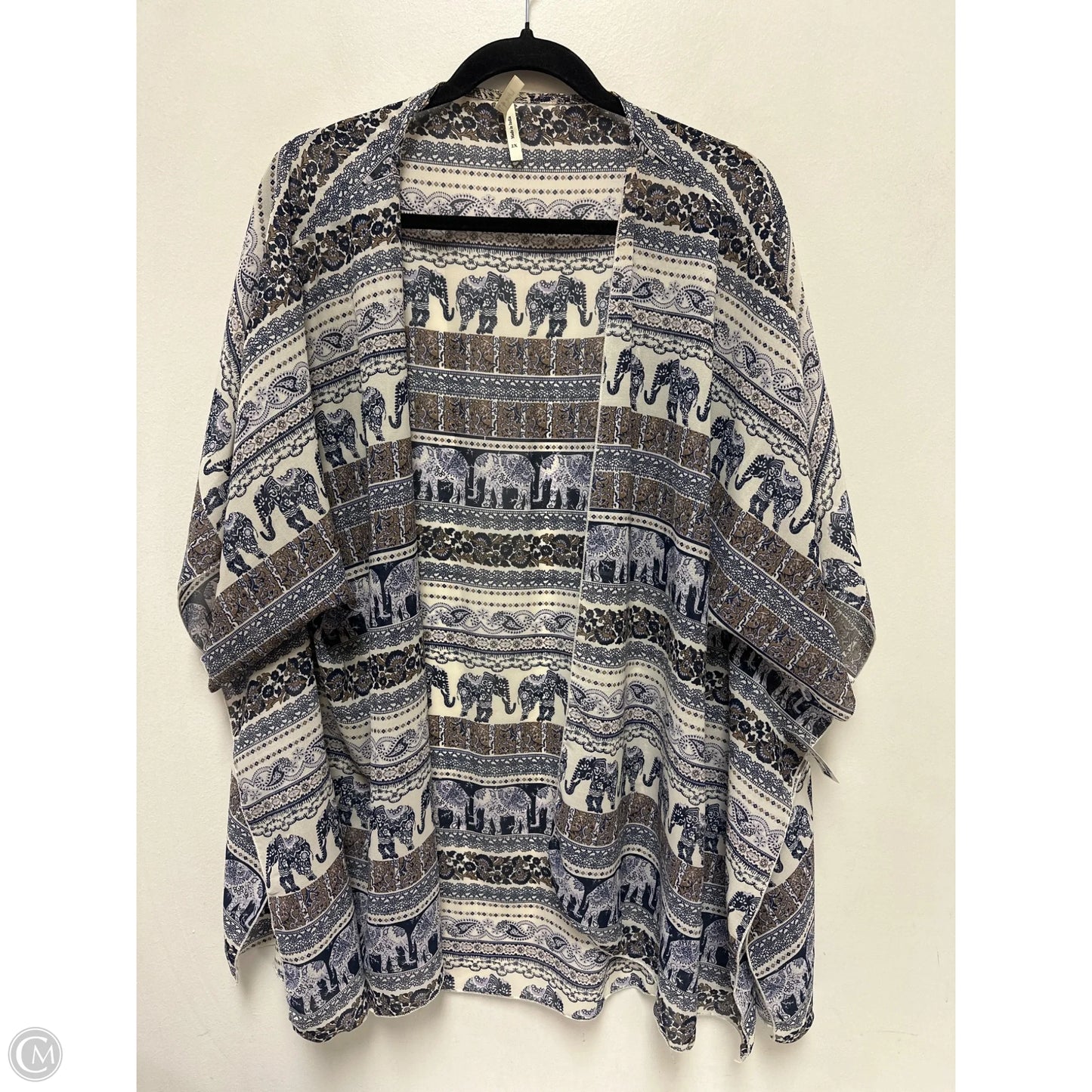 Kimono By Live 4 Truth In Blue & Cream, Size: 2x