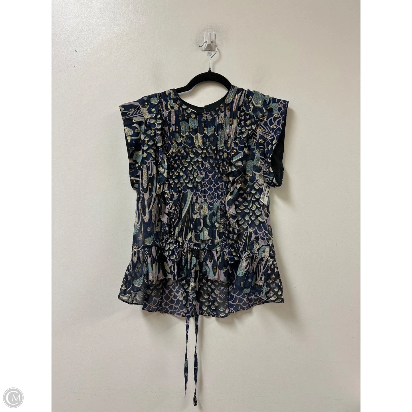 Top Sleeveless By Zadig And Voltaire In Navy, Size: S