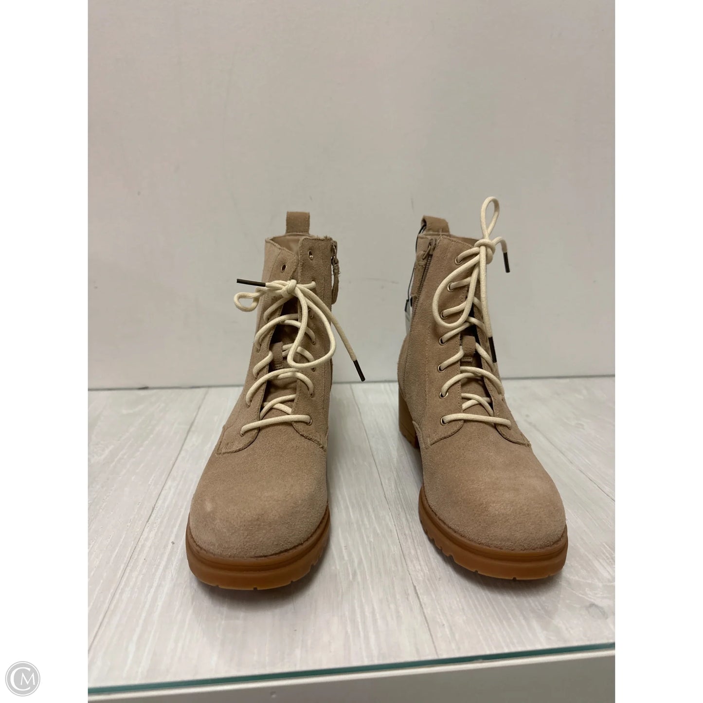 Boots Ankle Heels By Cole-haan In Brown, Size: 7.5