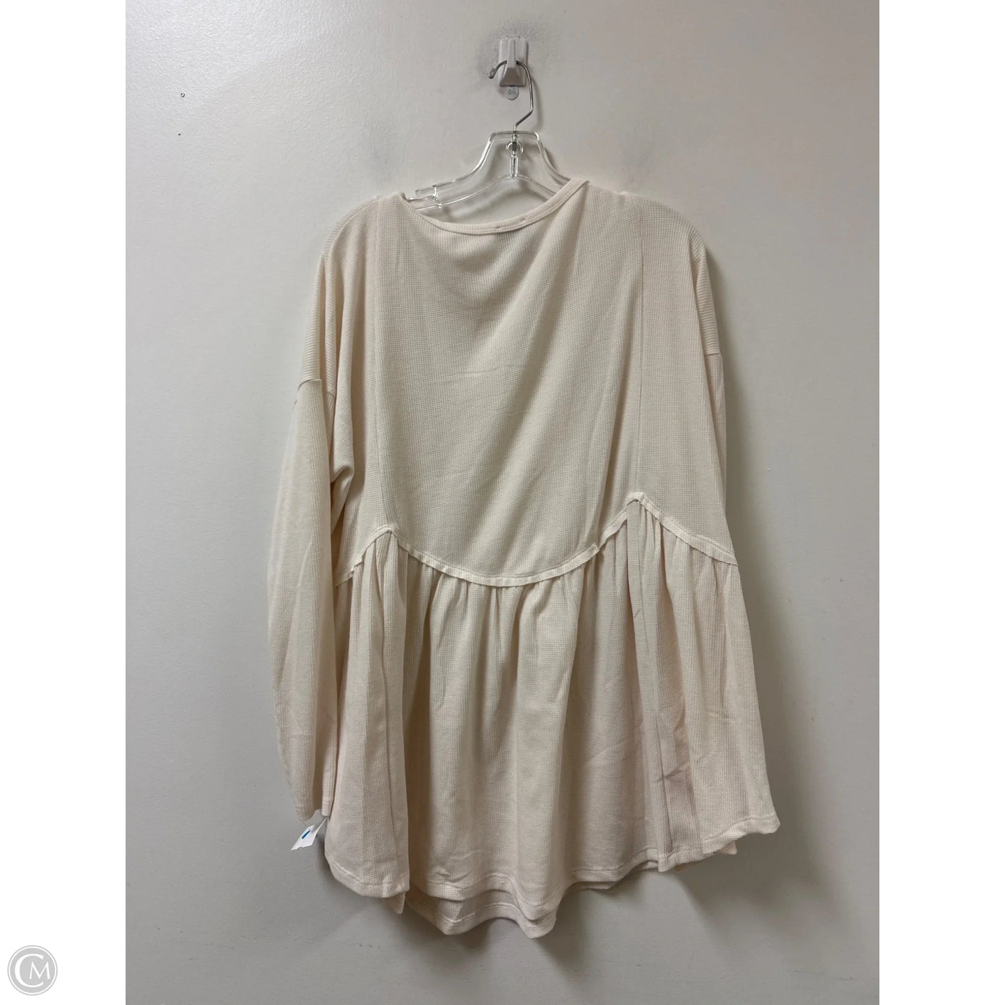 Top Long Sleeve By Arula In Cream, Size: 2x