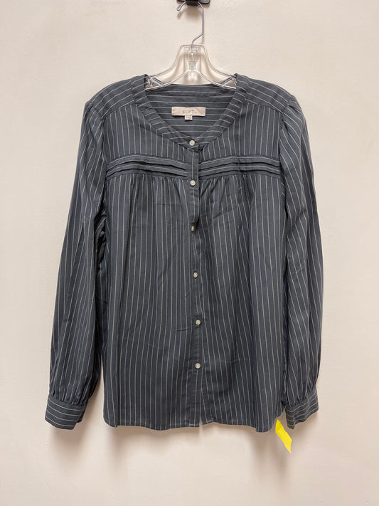 Top Long Sleeve By Loft In Striped Pattern, Size: Xl