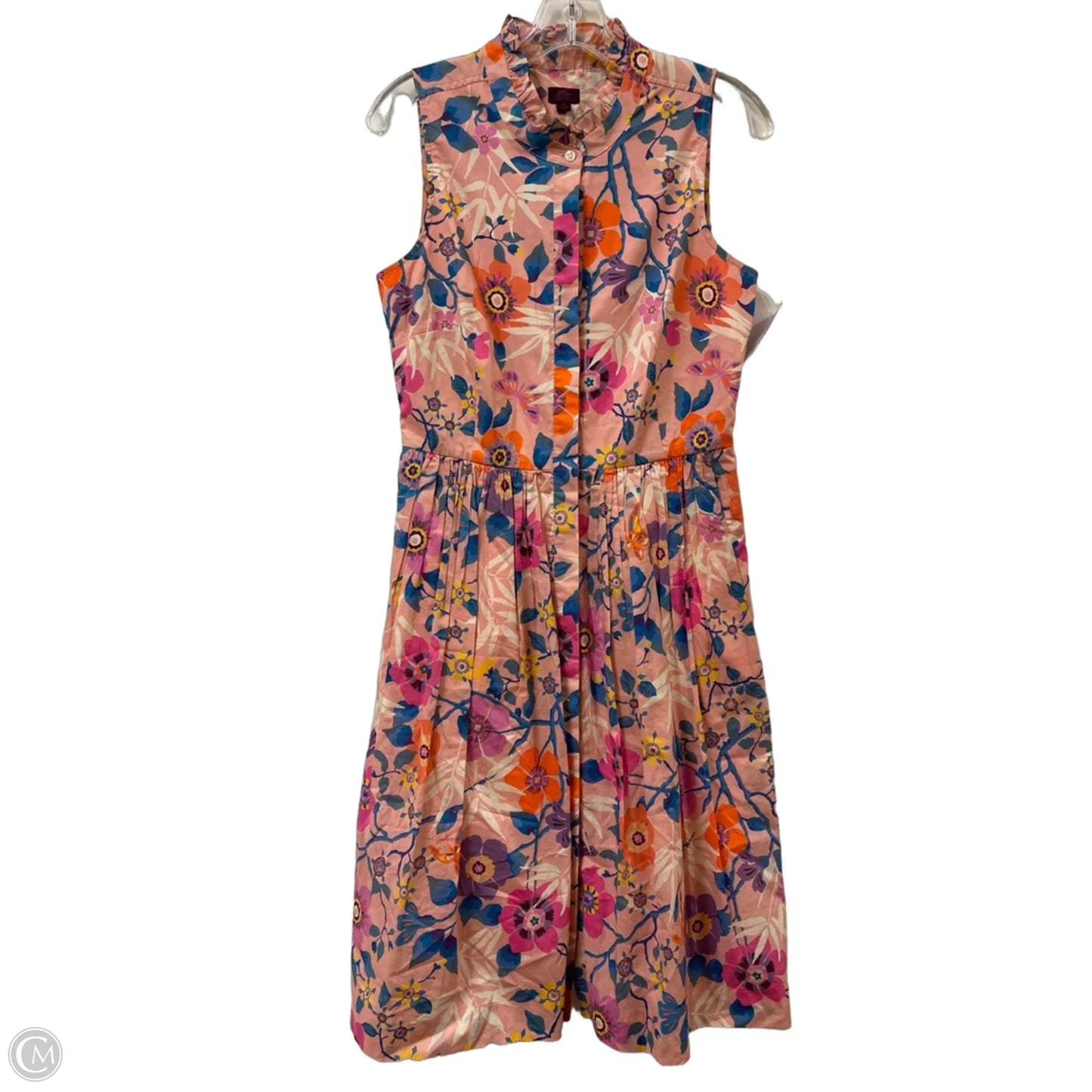 Dress Casual Midi By J. Crew In Floral Print, Size: 4