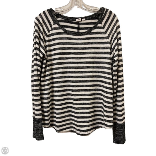 Top Long Sleeve By Gap In Striped Pattern, Size: S