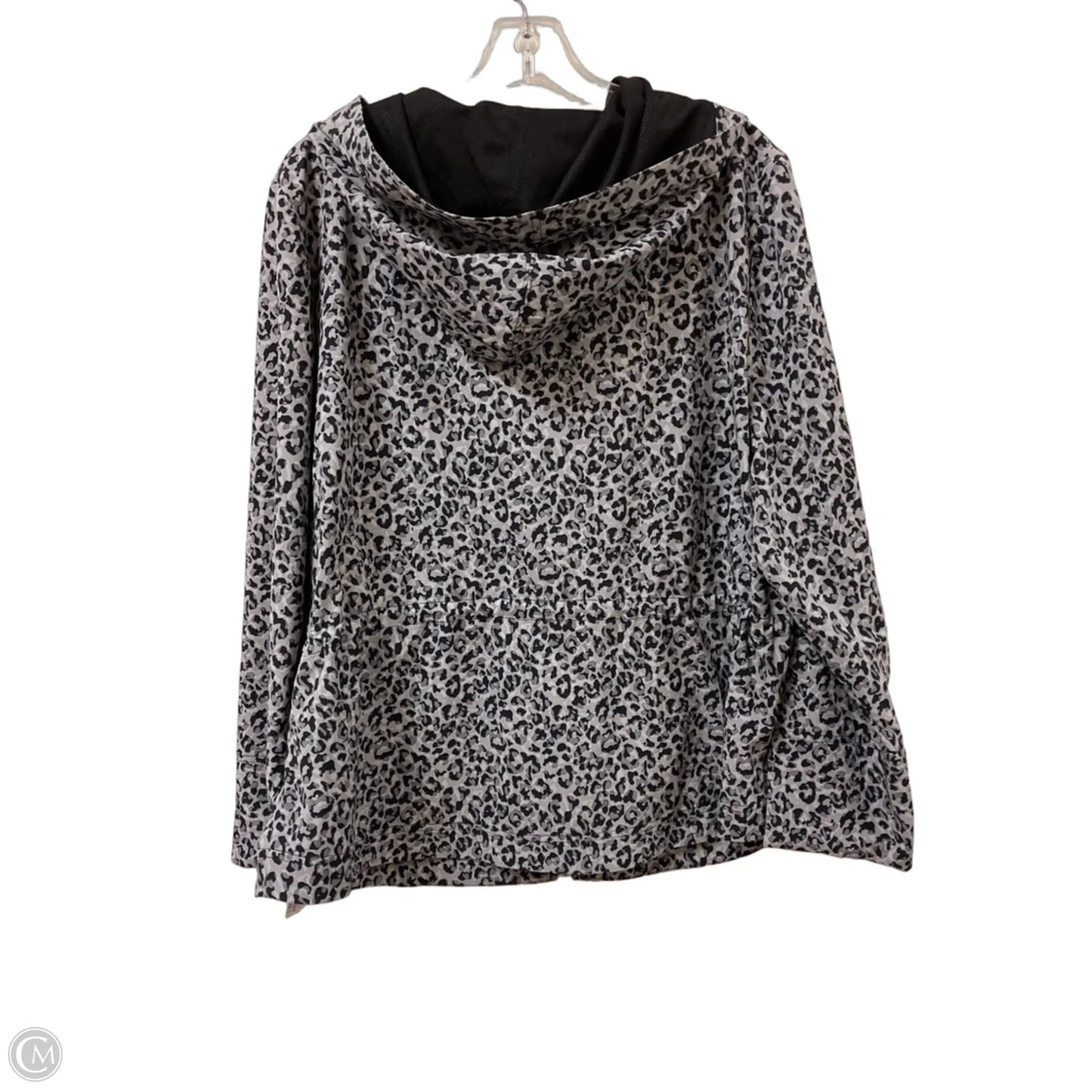 Jacket Windbreaker By Chicos In Animal Print, Size: Xl
