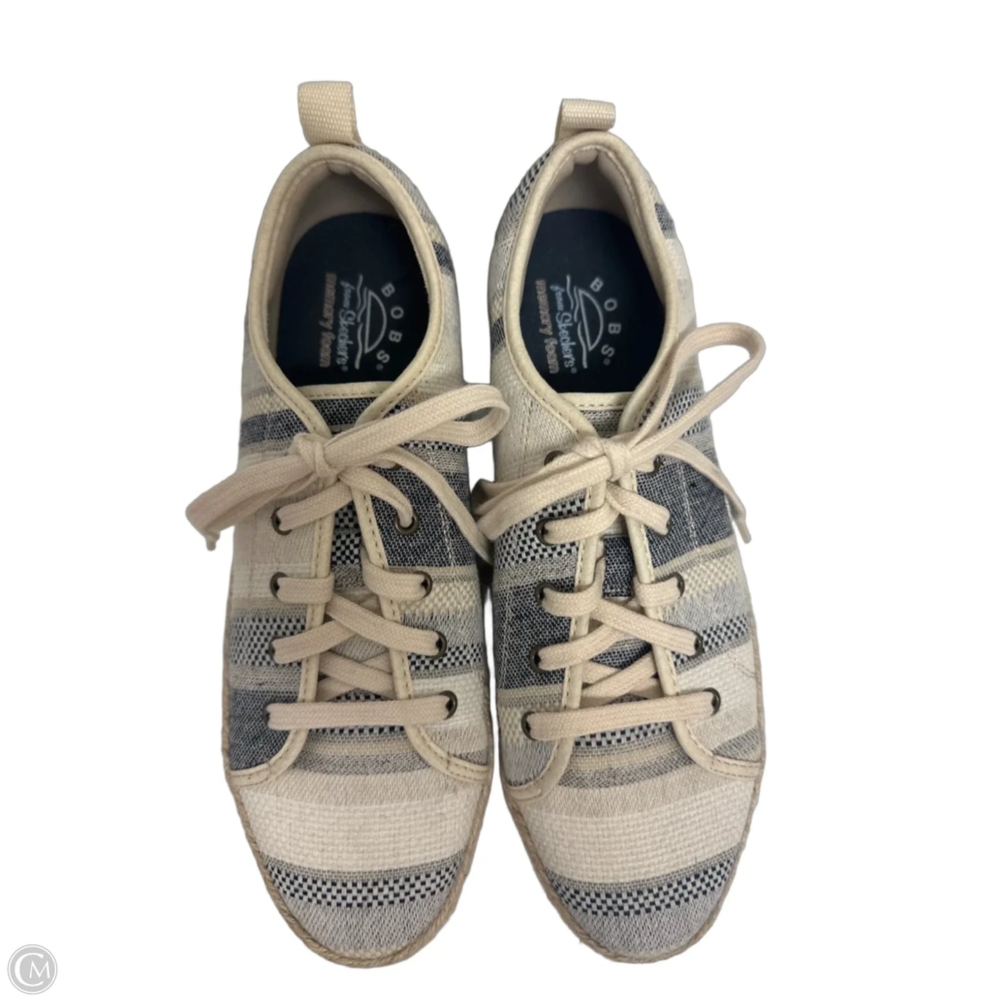 Shoes Sneakers By Bobs In Cream & Tan, Size: 8.5