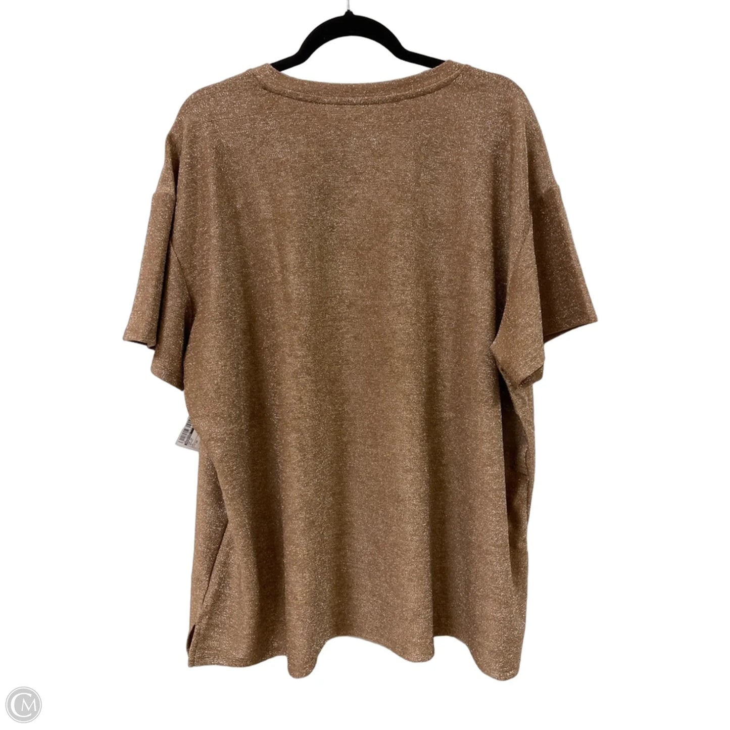 Top Short Sleeve By Maurices In Bronze, Size: 2x