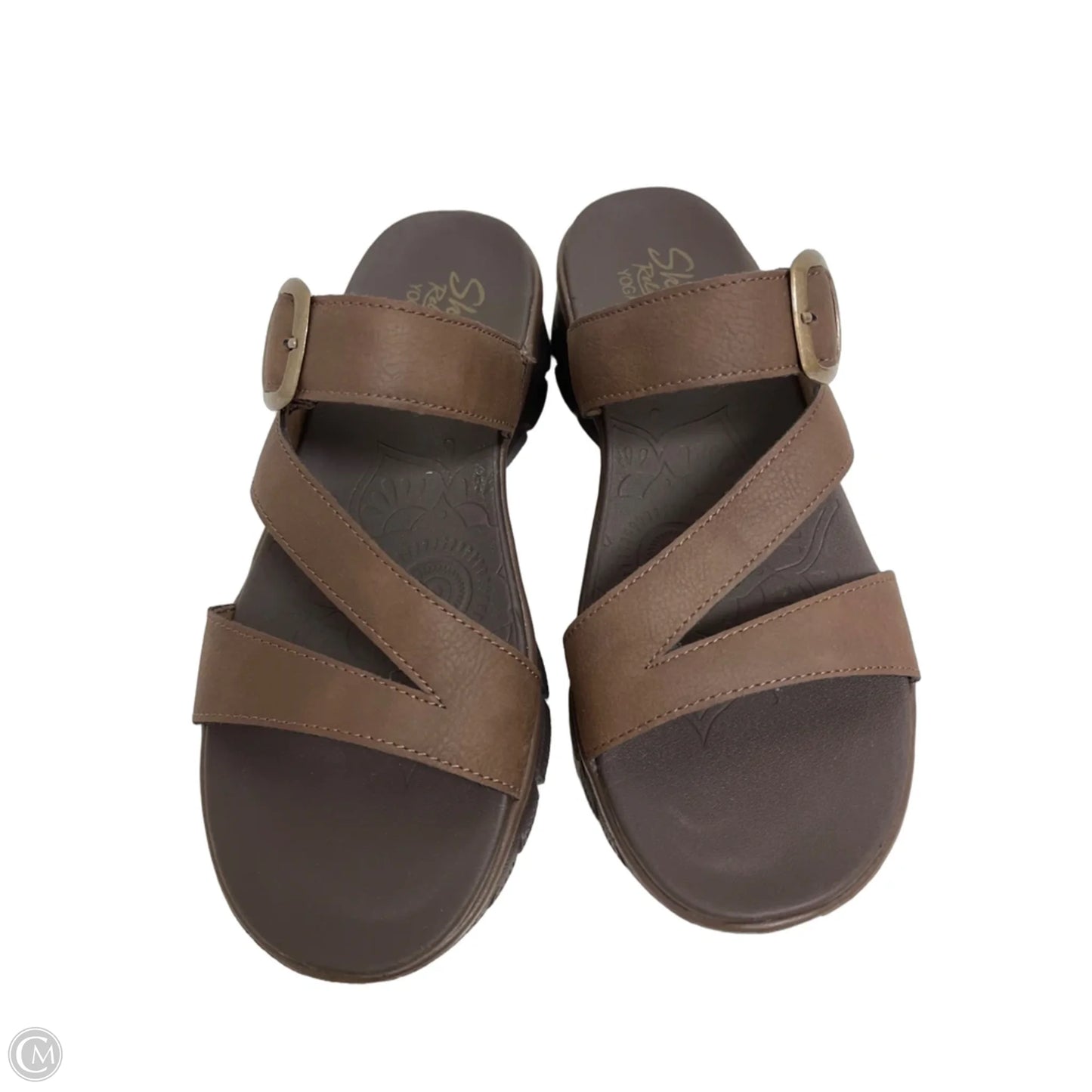 Sandals Flats By Skechers In Brown, Size: 7.5