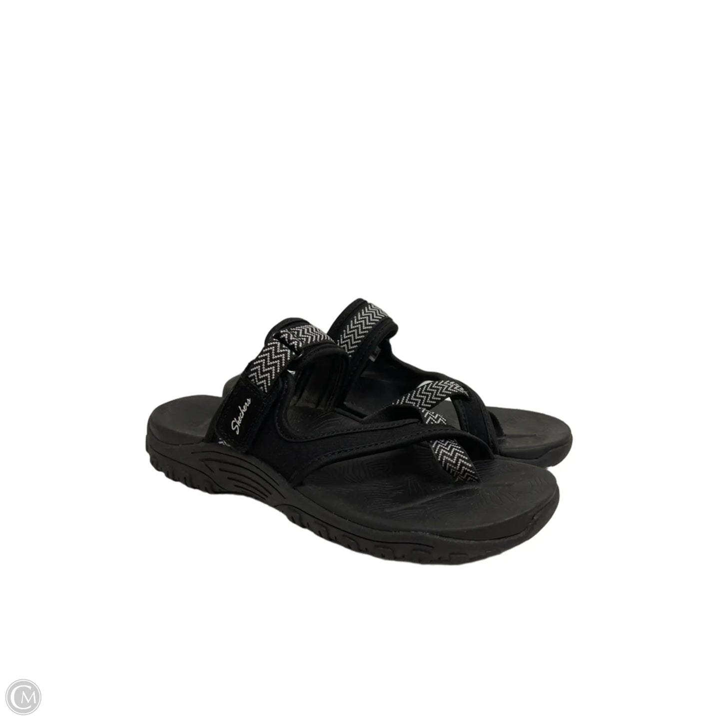 Sandals Flats By Skechers In Black, Size: 8
