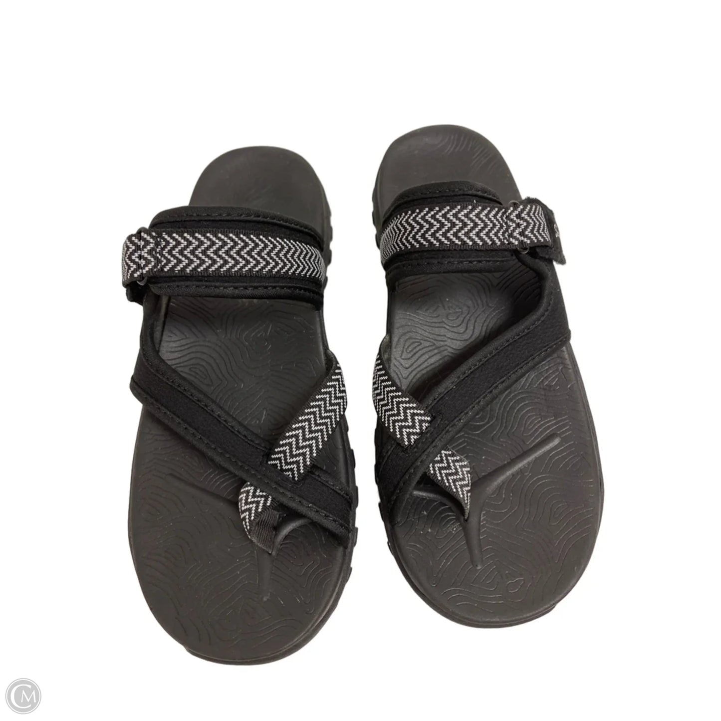 Sandals Flats By Skechers In Black, Size: 8