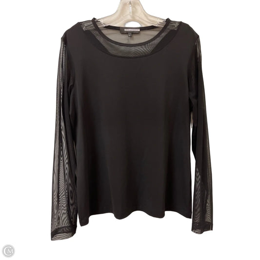 Top Long Sleeve By Cmc In Black, Size: L