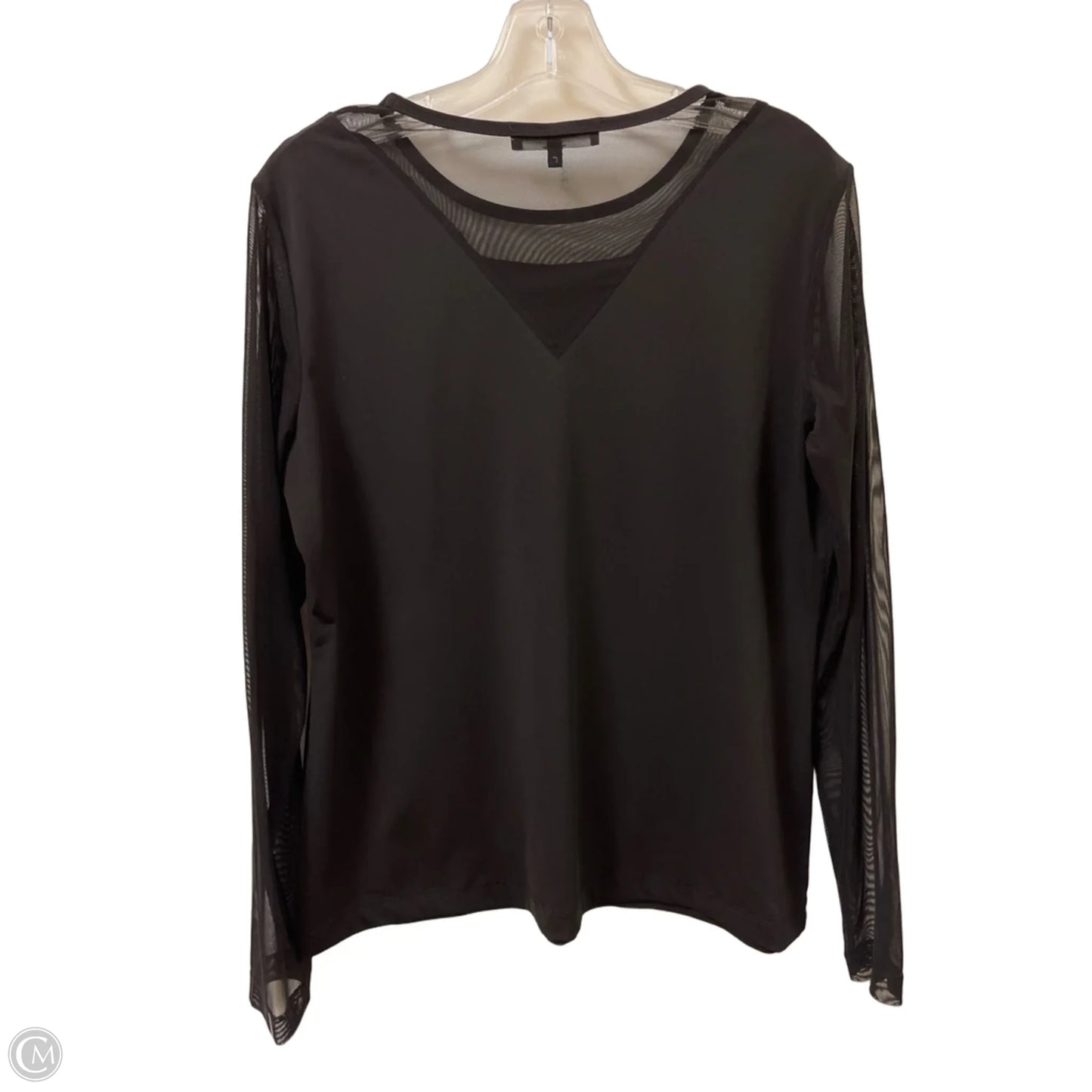 Top Long Sleeve By Cmc In Black, Size: L