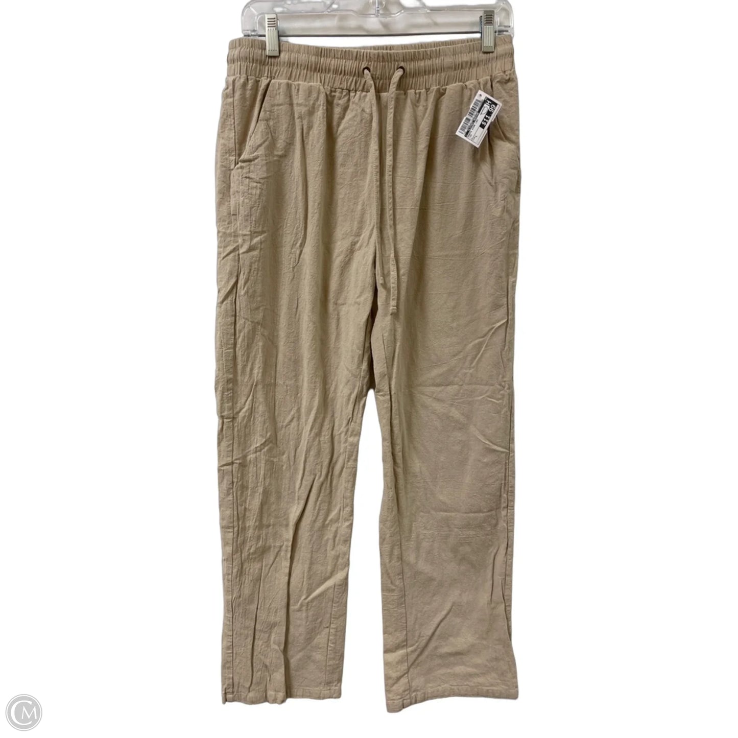 Pants Wide Leg By Clothes Mentor In Tan, Size: L