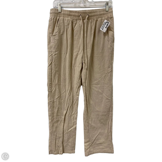 Pants Wide Leg By Clothes Mentor In Tan, Size: L