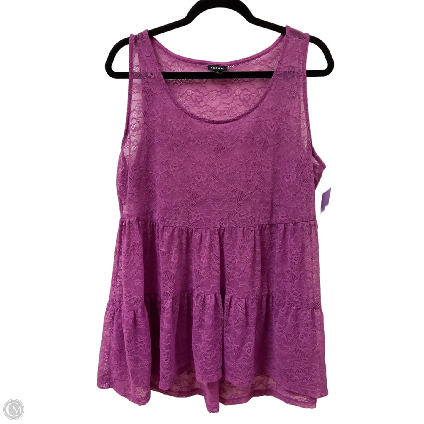 Top Sleeveless By Torrid In Purple, Size: L