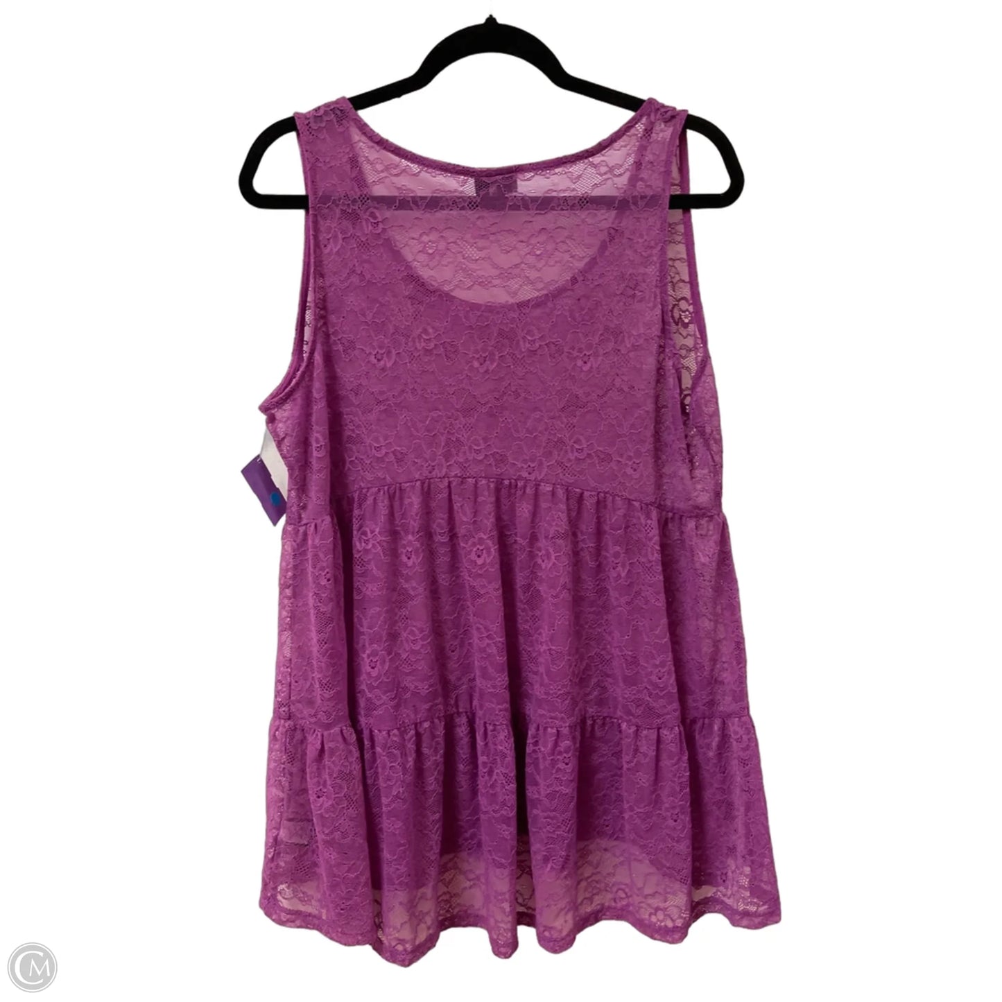 Top Sleeveless By Torrid In Purple, Size: L