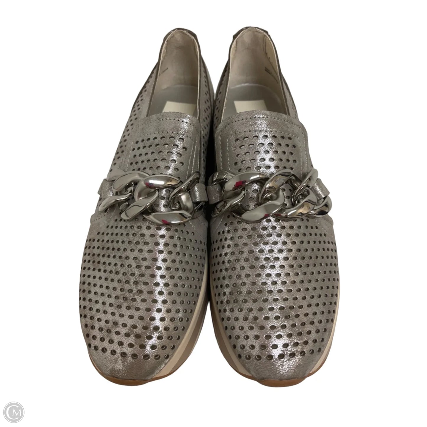 Shoes Heels Wedge By Dolce Vita In Silver & Tan, Size: 9