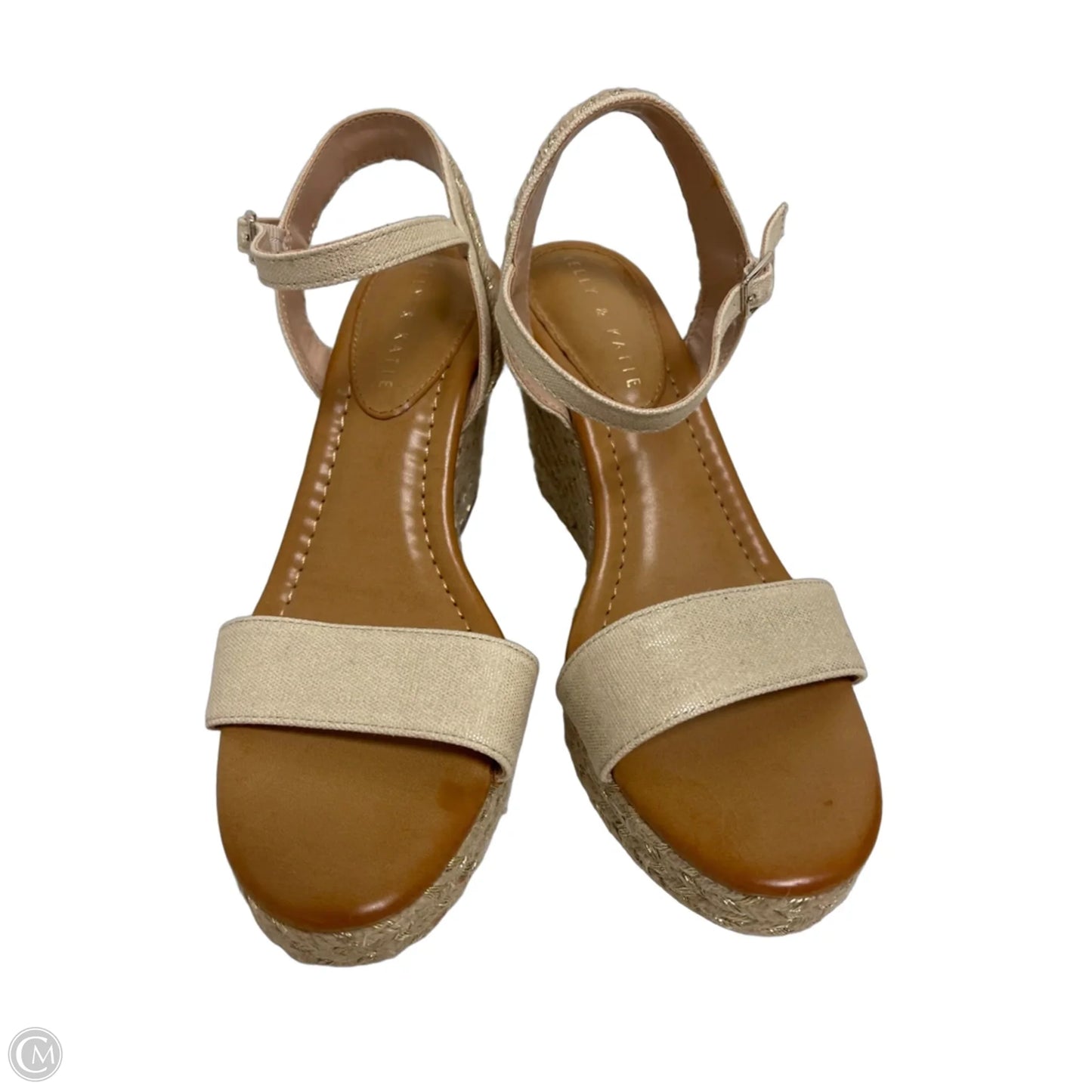 Shoes Heels Wedge By Kelly And Katie In Beige, Size: 8
