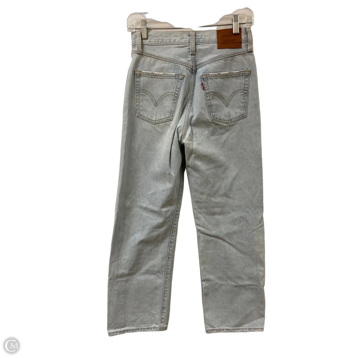 Jeans Straight By Levis In Blue Denim, Size: 2