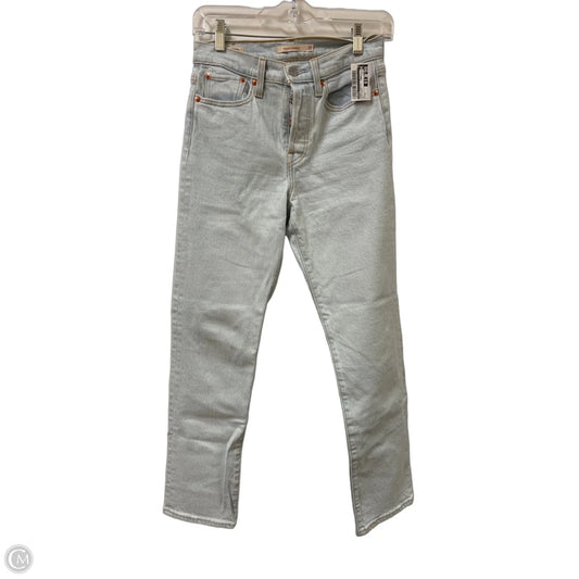 Jeans Straight By Levis In Blue Denim, Size: 2