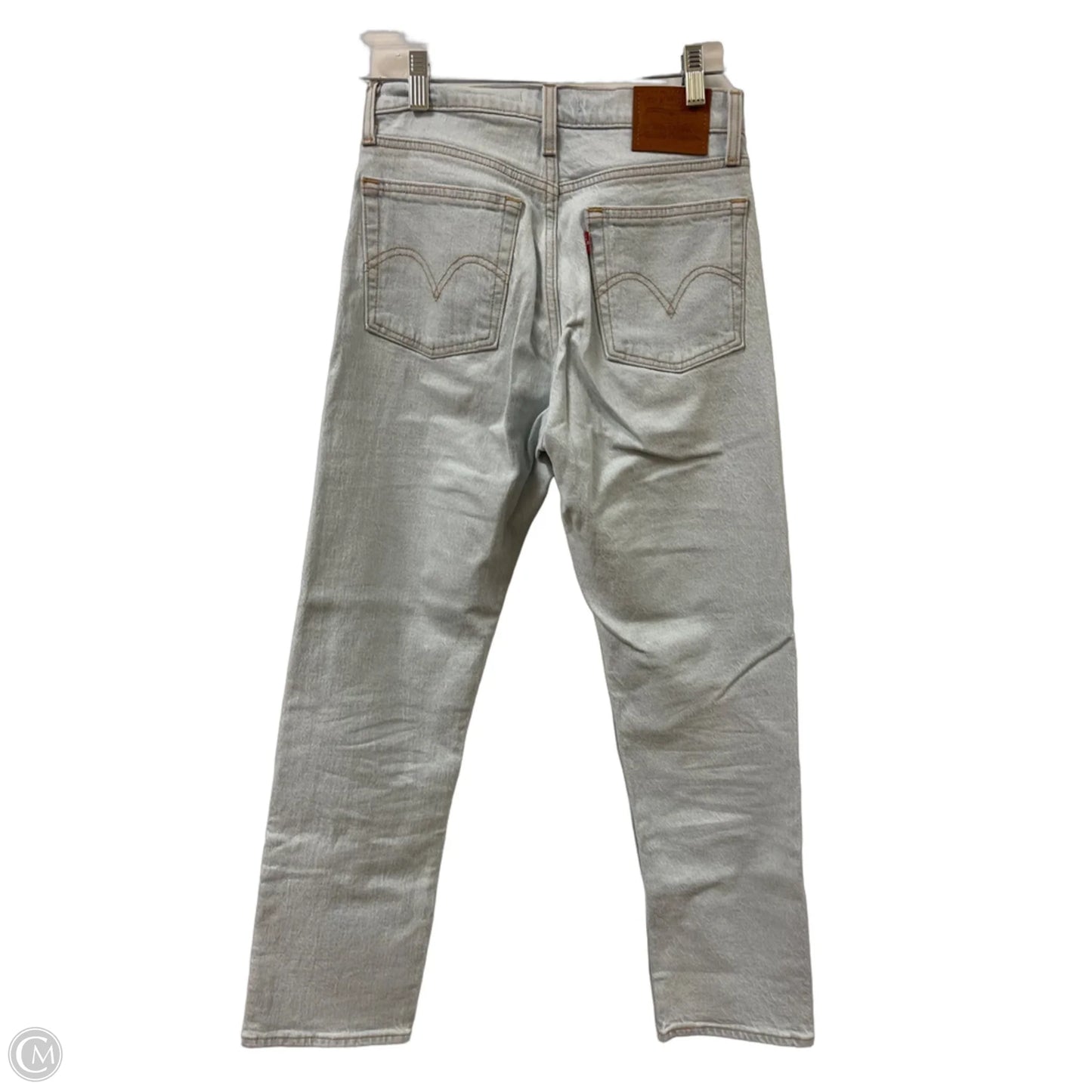 Jeans Straight By Levis In Blue Denim, Size: 2