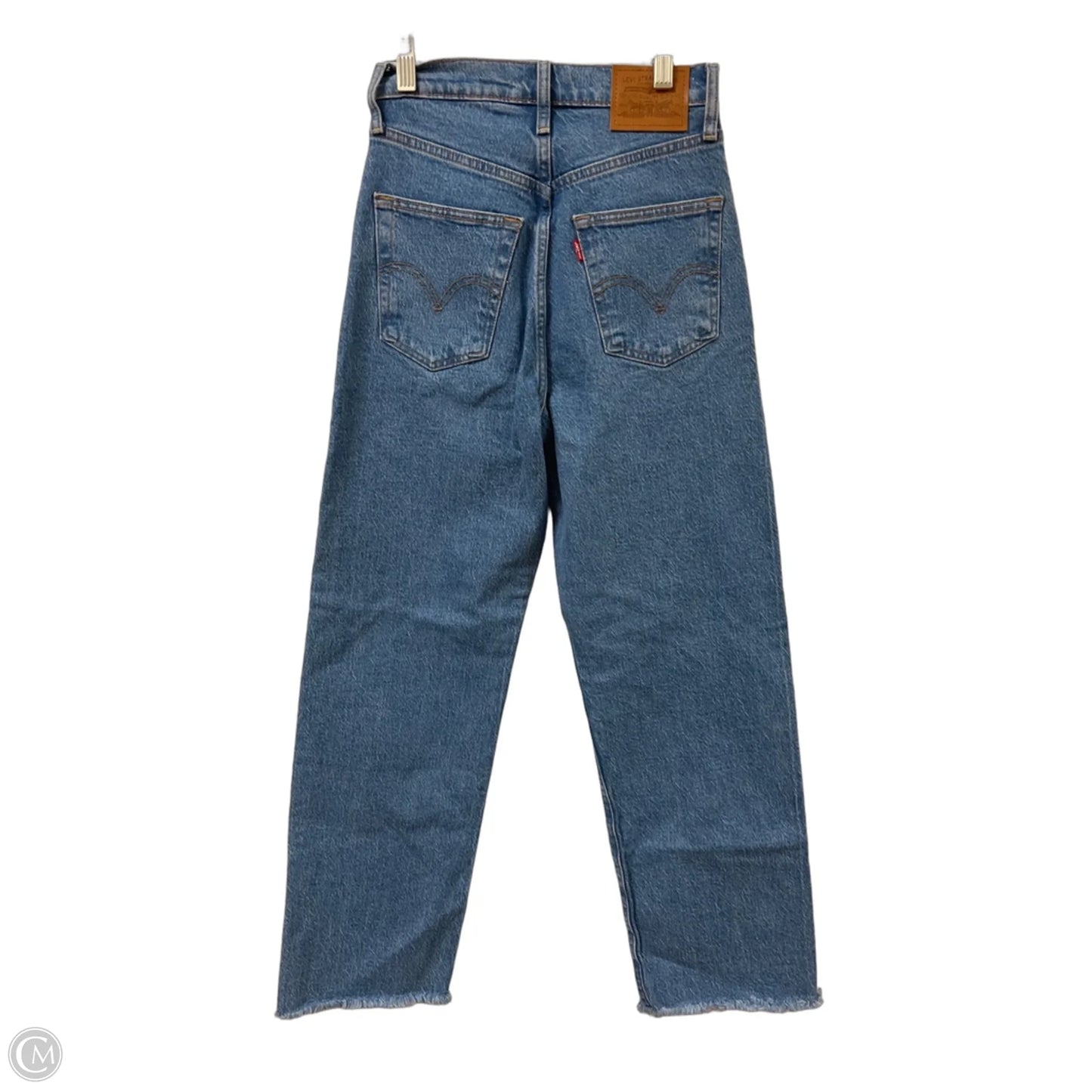 Jeans Straight By Levis In Blue Denim, Size: 2