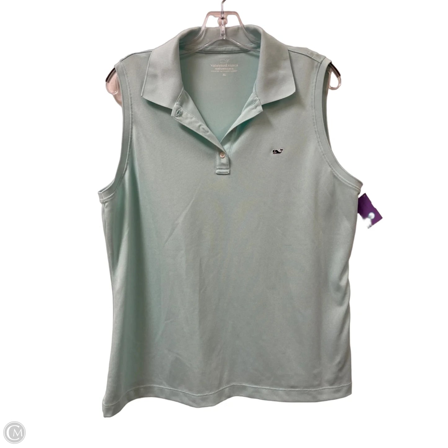 Top Sleeveless By Vineyard Vines In Blue, Size: Xl