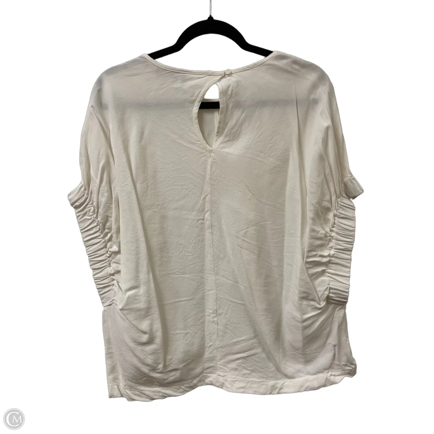 Top Short Sleeve By Zara In White, Size: Xl