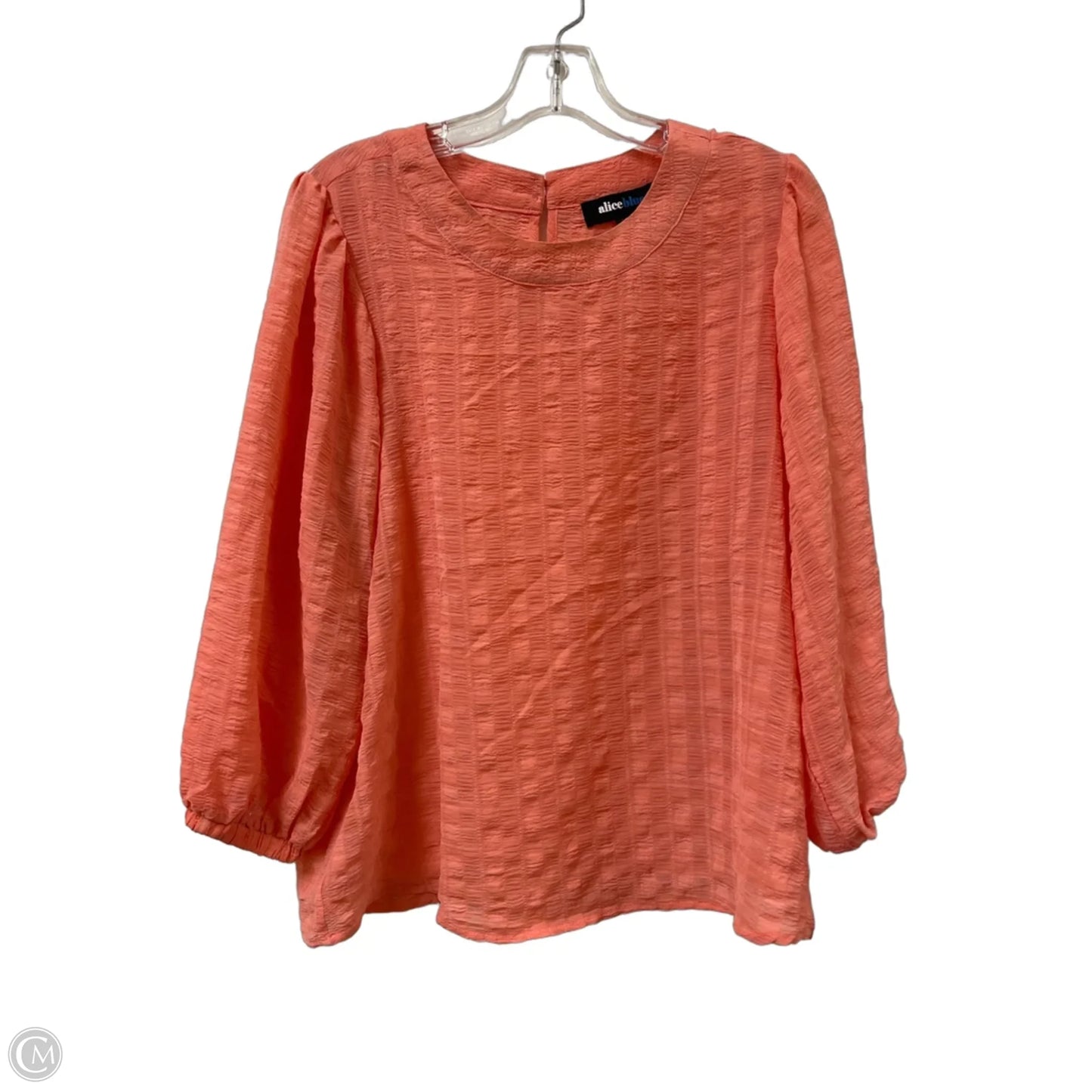 Top 3/4 Sleeve By Alice Blue In Coral, Size: Xl