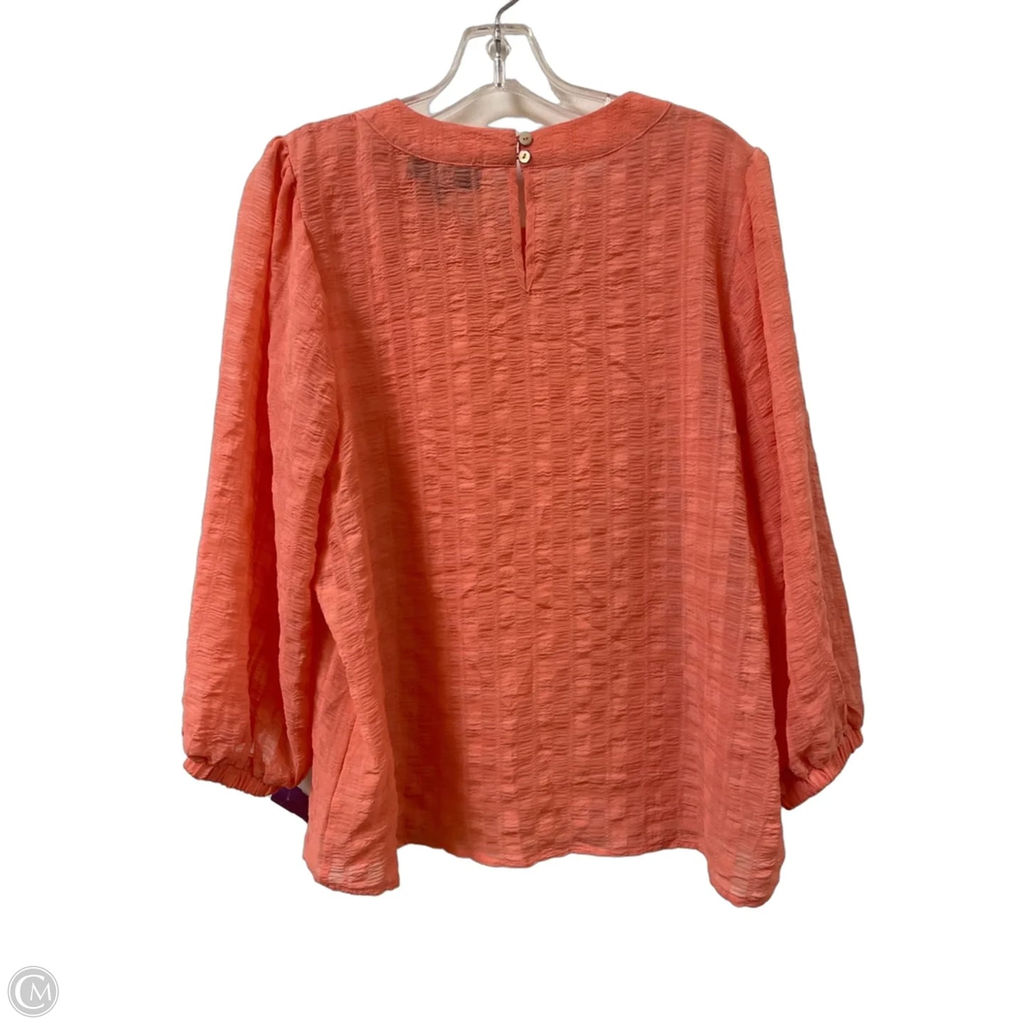 Top 3/4 Sleeve By Alice Blue In Coral, Size: Xl