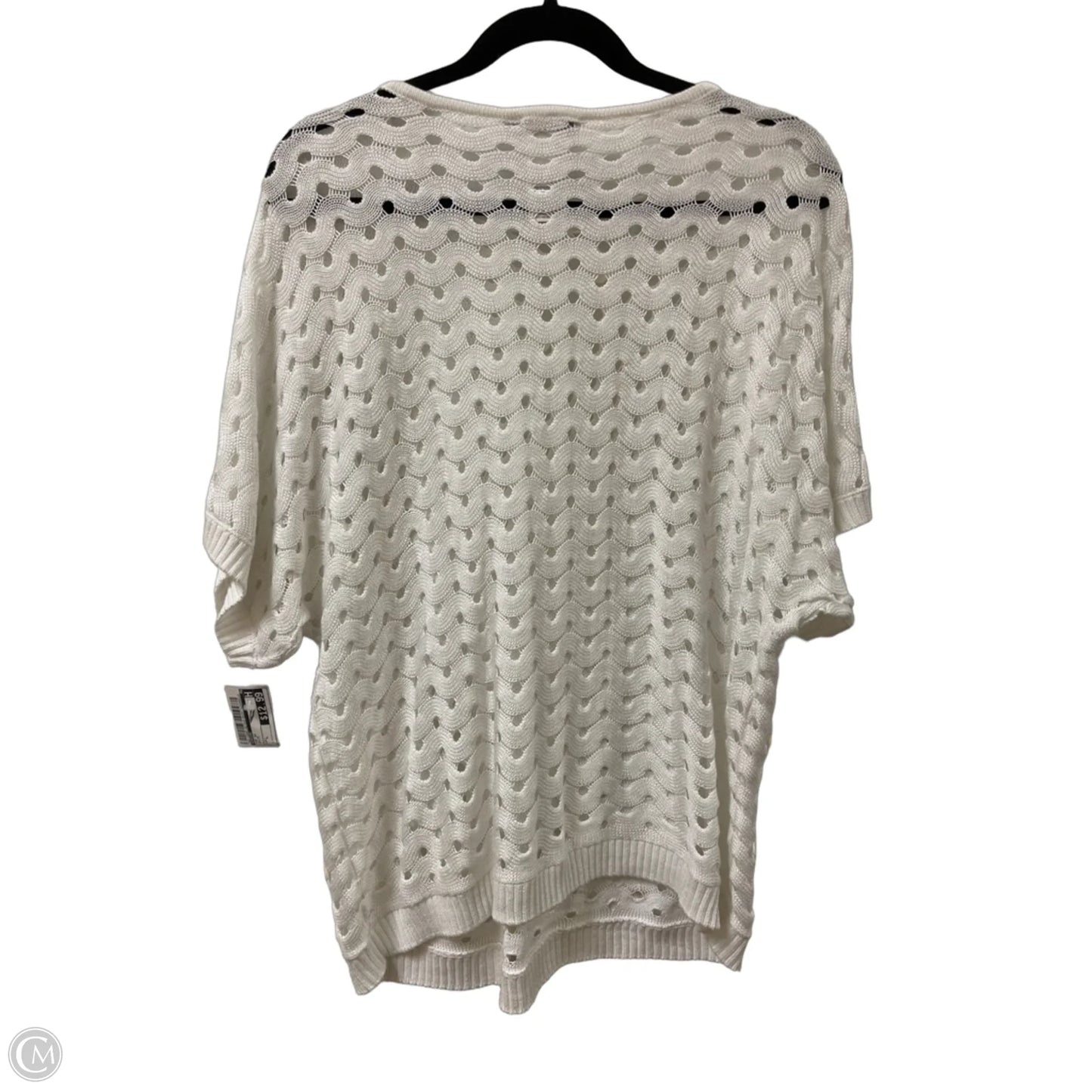 Top Short Sleeve By Chicos In White, Size: L