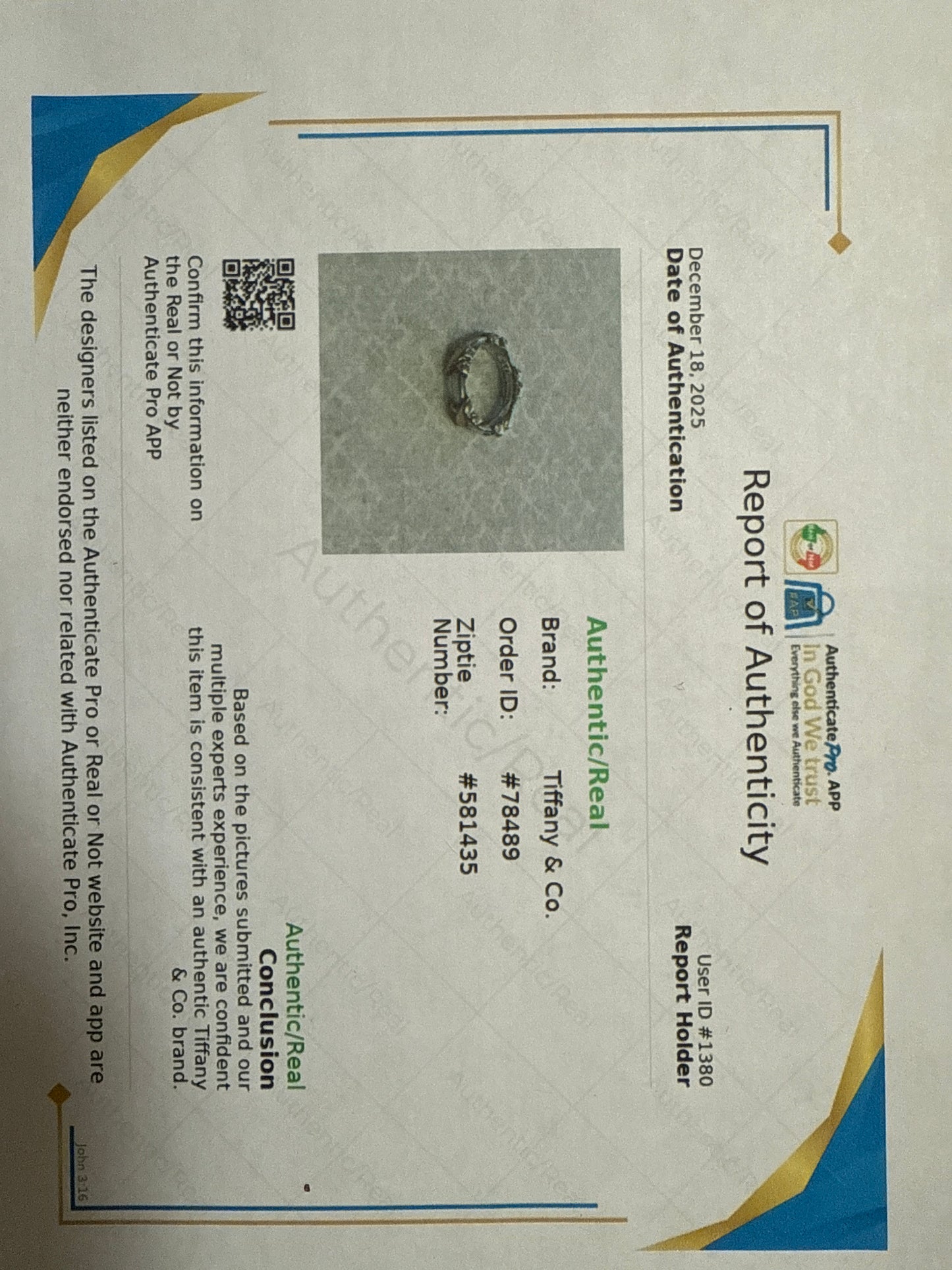 Ring Luxury Designer By Tiffany And Company, Size: 5