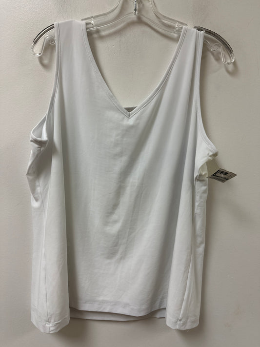Tank Top By Clothes Mentor In White, Size:Xl