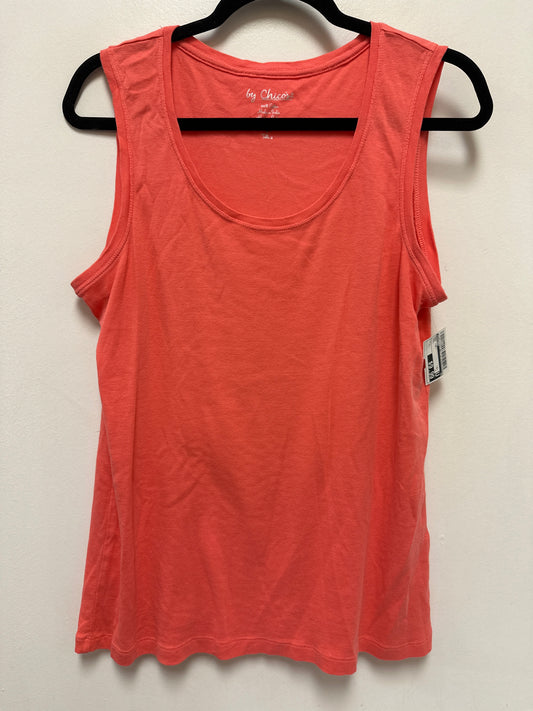 Tank Top By Chicos In Coral, Size:L