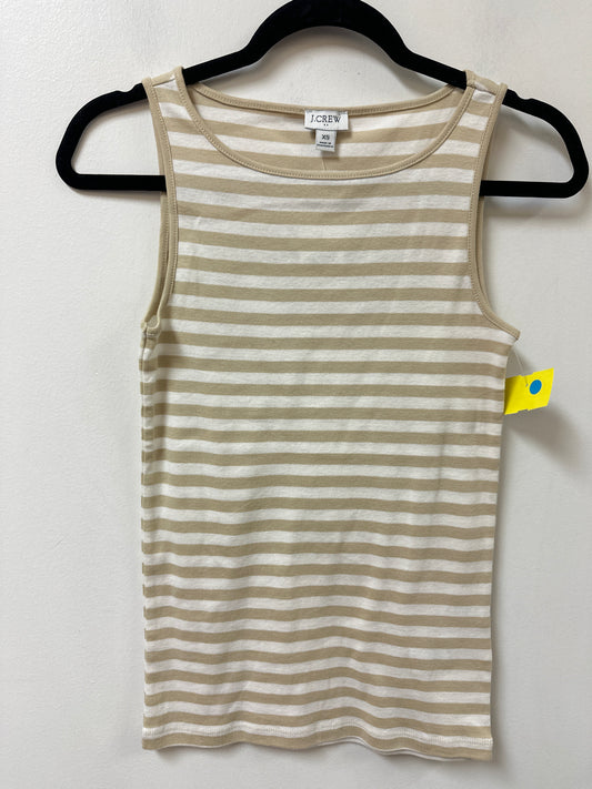 Tank Top By J. Crew In Cream & White, Size:Xs