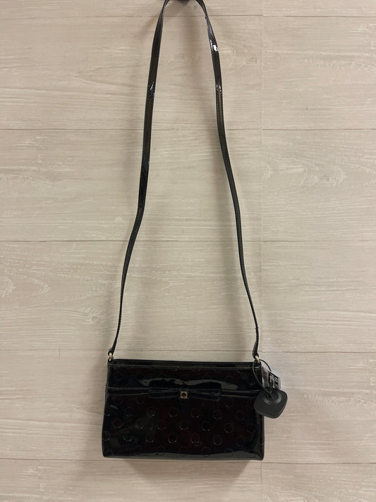 New DAVID JONES PARIS Black Patent Straps Large Hand Bag